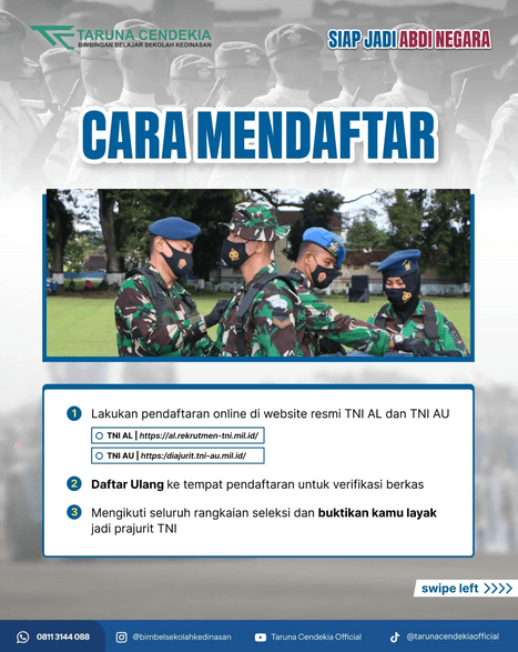 Tips Lolos Tes Renang dalam Seleksi Masuk TNI, Calon Taruna Wajib Tahu!