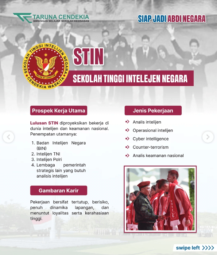 Pelajari Profil Lengkap Sekolah Tinggi Intelijen Negara (STIN), Langkah Awal Sebelum Lanjut ke Seleksi
