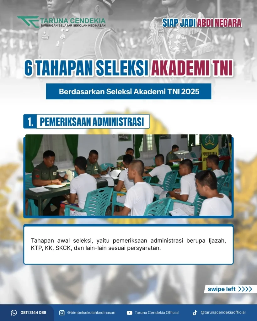 6 Tahapan Seleksi yang Menentukan Gugur atau Lolos Akmil