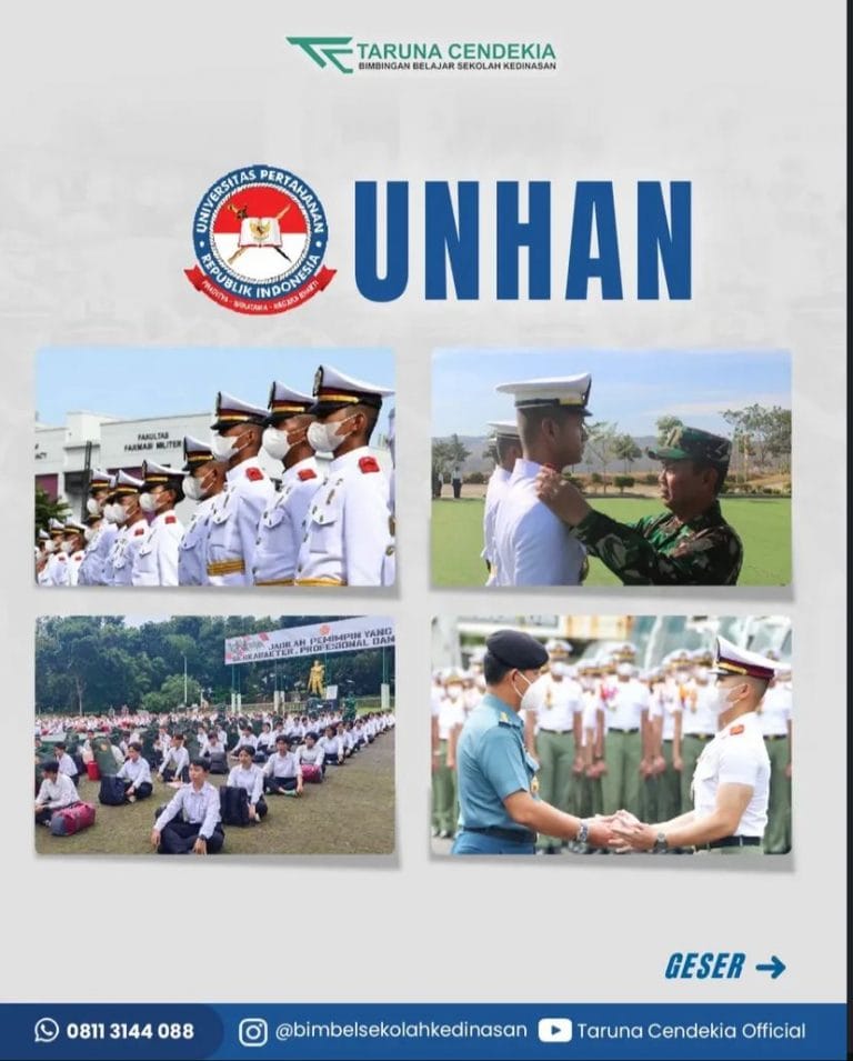 Tips dan Trik Lolos Seleksi Masuk Unhan, Pelajari Persyaratannya