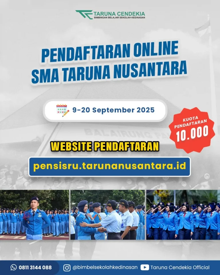 Inilah Persyaratan Daftar SMA TARUNA NUSANTARA 2026/2027
