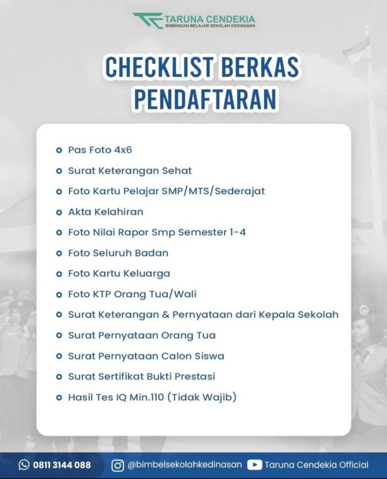 Cara Daftar SMA Taruna Nusantara, Lengkapi Syarat dan Materi Tes