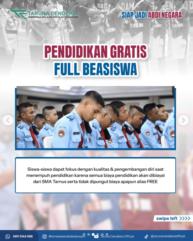 6 Kelebihan Ketika Masuk SMA Taruna Nusantara, Yakin Nggak Ikut Seleksi?