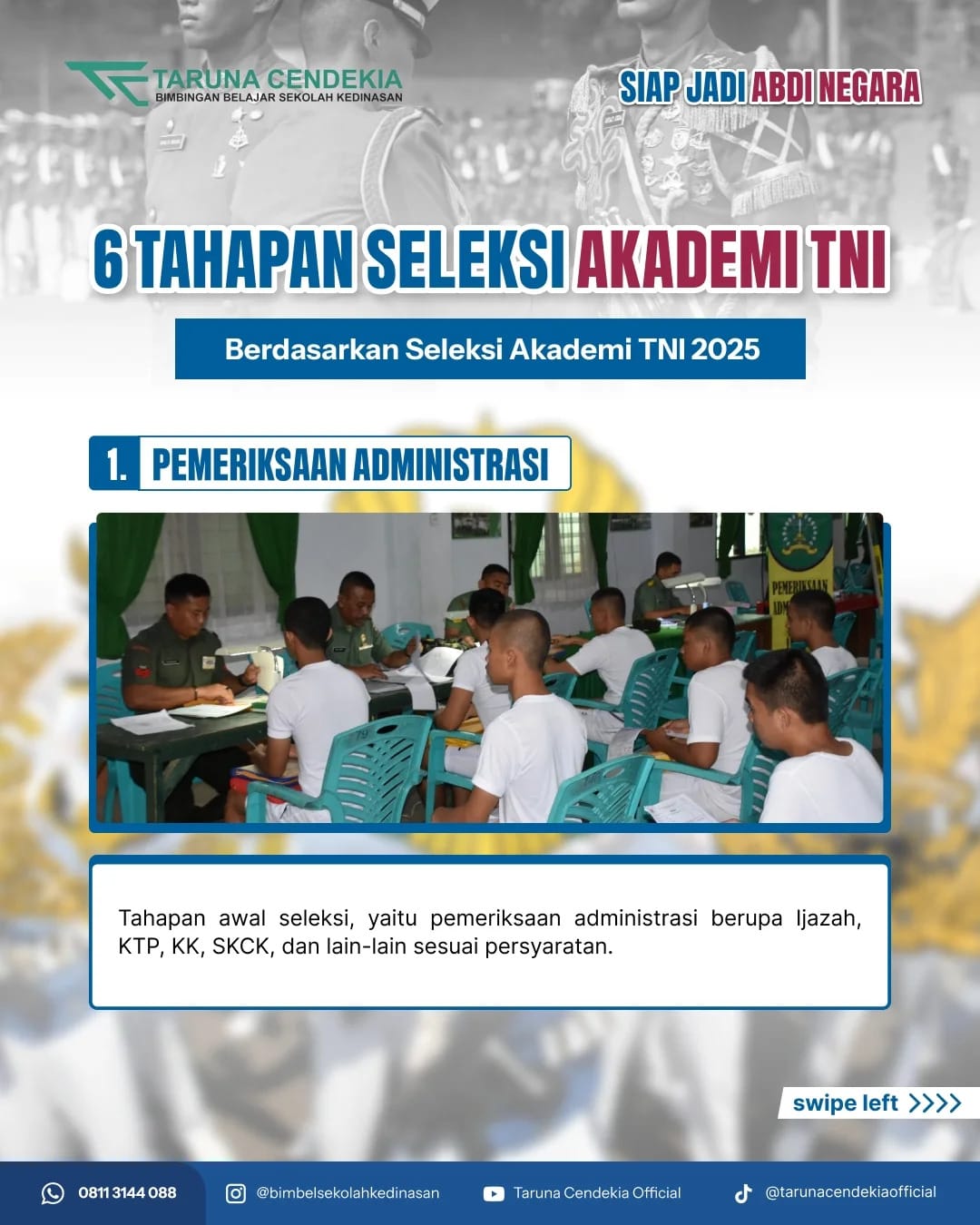 Memahami Karakteristik PA PK TNI dan Formasi Umum yang Tersedia