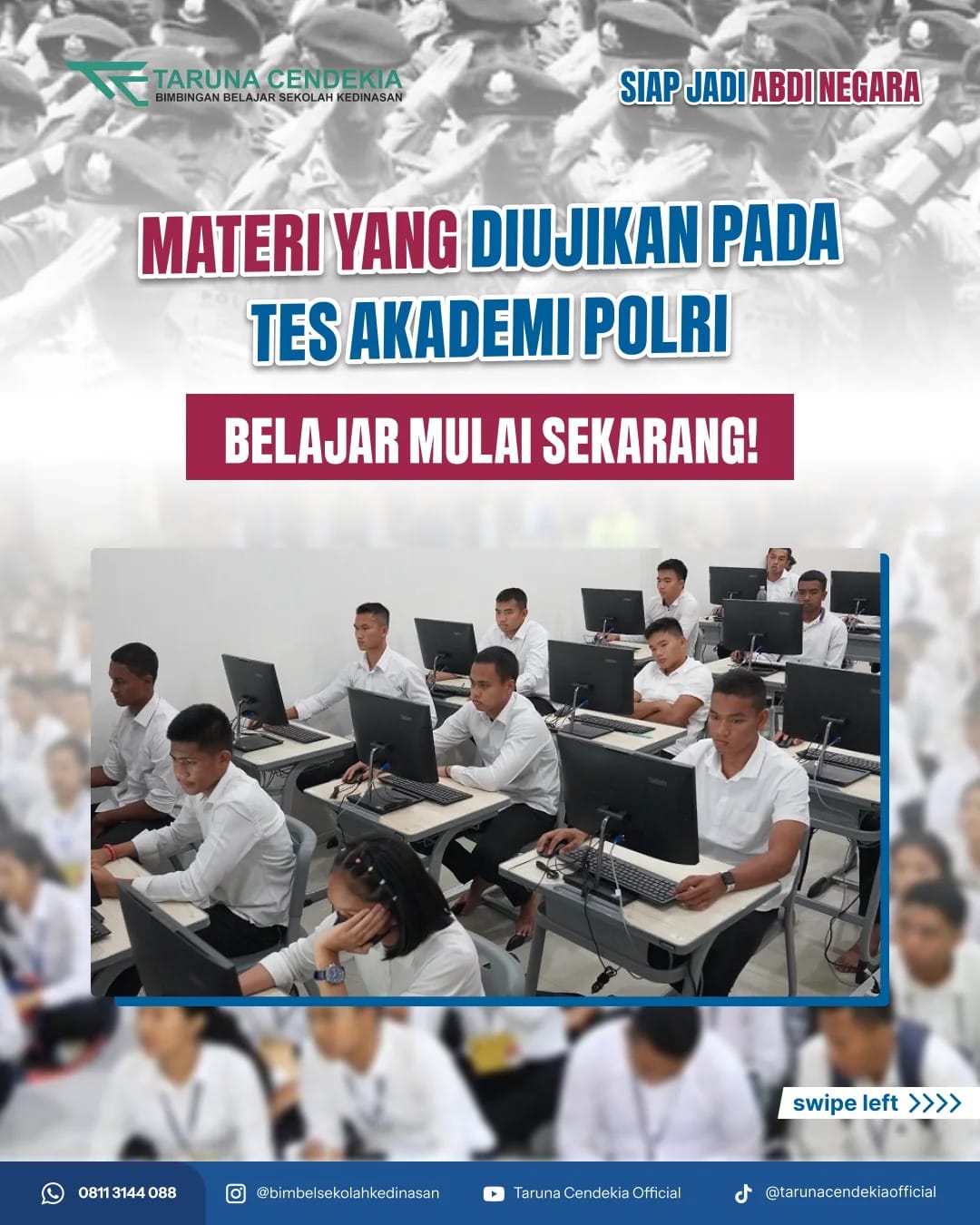 Mengenal Jenis Submateri Tes Akademik POLRI
